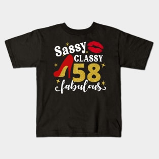 Sassy classy 58 fabulous Kids T-Shirt